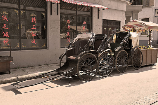 老上海人力车