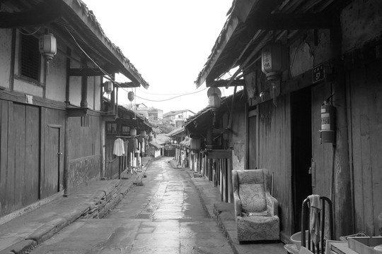 蓬安周子古镇老照片