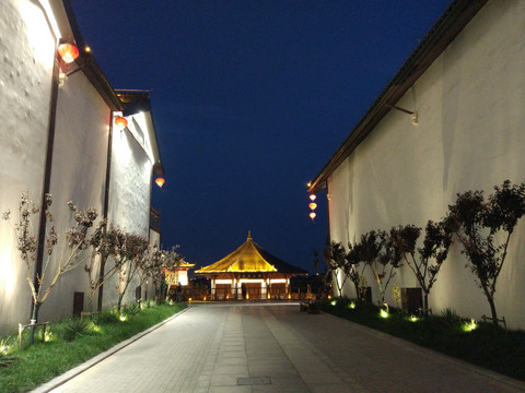 淮北隋唐运河古镇夜景