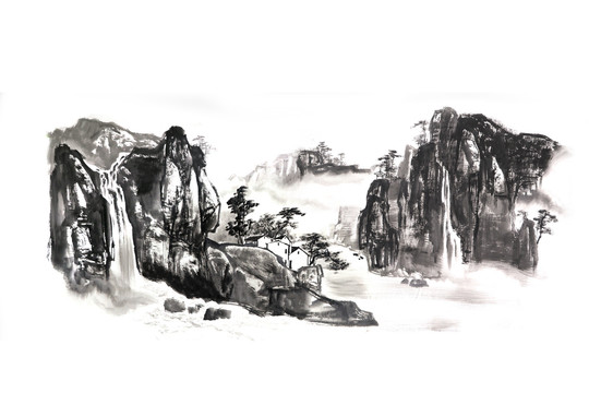 水墨山水畫