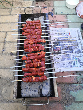 烤牛肉串