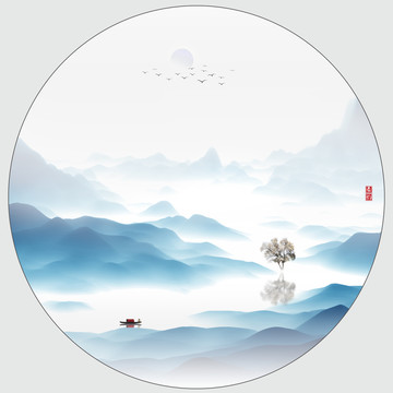 新中式山水畫