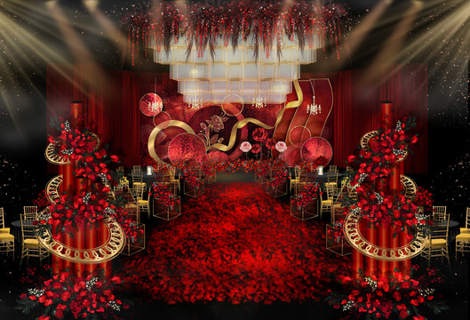 紅金創(chuàng)意婚禮