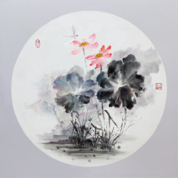 寫意荷花