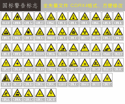 国标警告标志