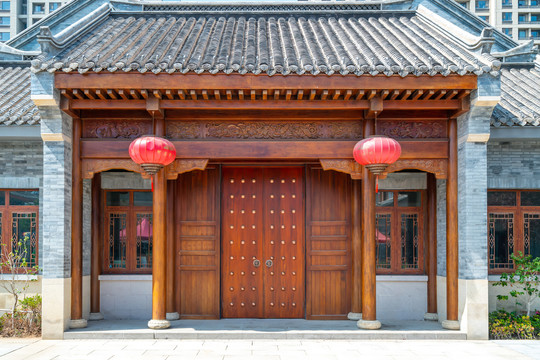 中式大門