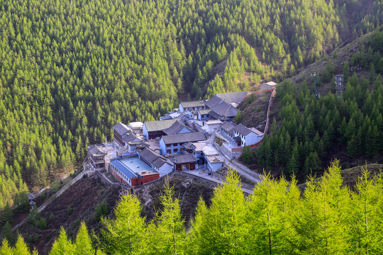 忻州五台山凤林寺全景