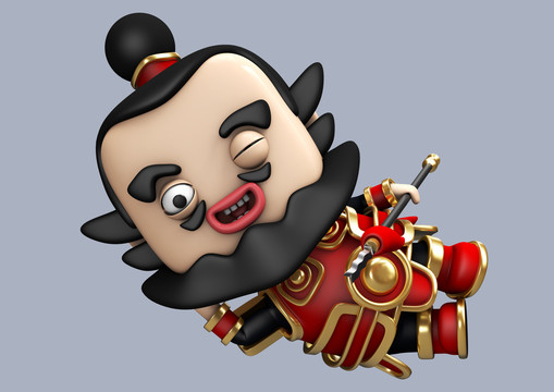 張飛躺著