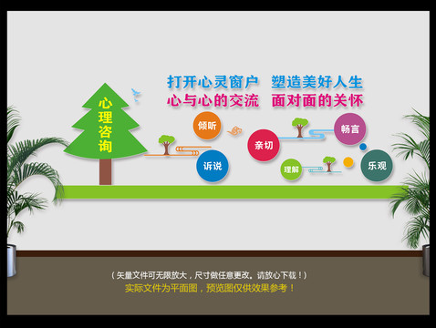 心理咨詢文化墻