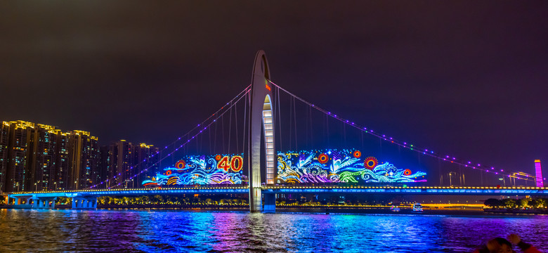 广州海印大桥夜景