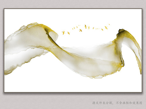 金色線條裝飾畫(huà)