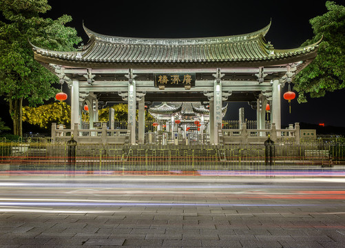 潮州广济桥夜景