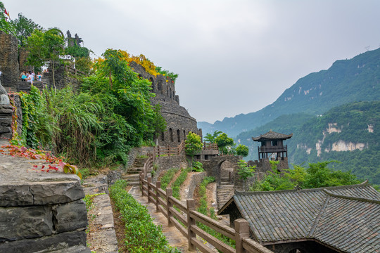 湖北宜昌三峡人家风景区夏日迷人