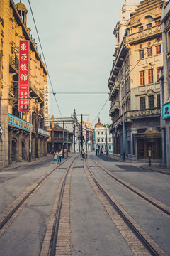 老上海街景