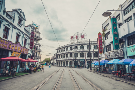 老上海街景