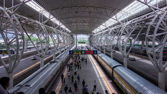 南京火车站月台