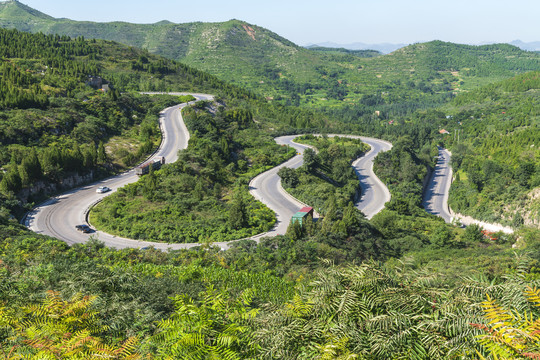 青州牛角岭盘山路