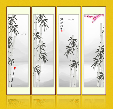 水墨竹子