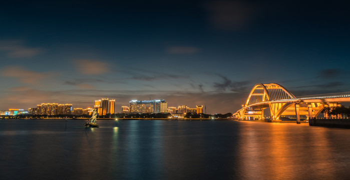 厦门五缘湾大桥夜景