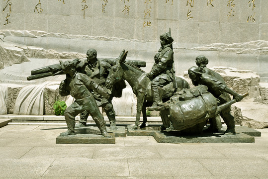 平山县西柏坡纪念馆雕像