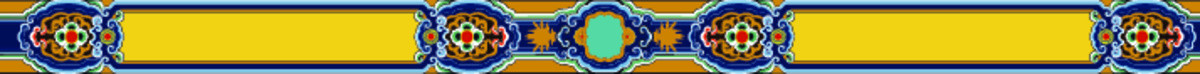 古建彩繪黃藍連續(xù)
