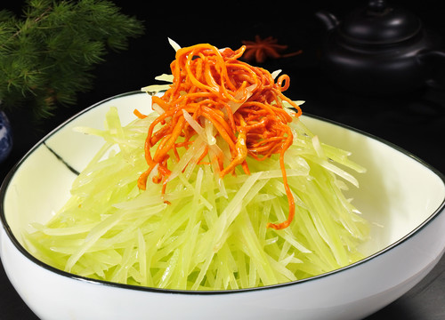 蟲草花拌春筍