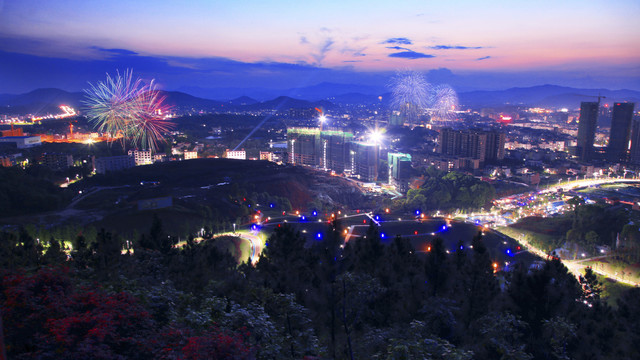 乡村夜景