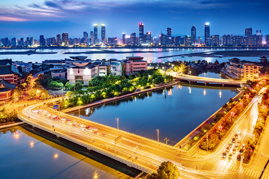 江西南昌城市夜景