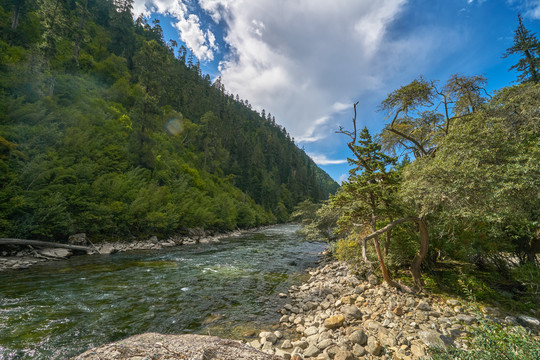 山涧溪流