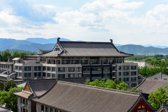 北京大学校园风光北大图书馆