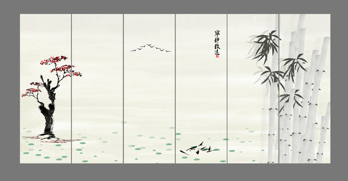水墨竹子