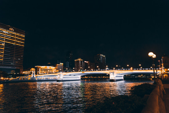 广州沙面夜景