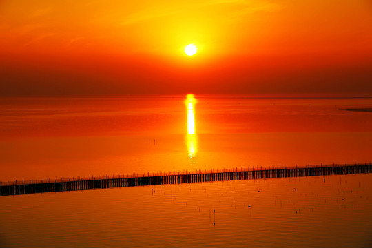 太湖日落