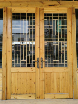 木质玻璃门