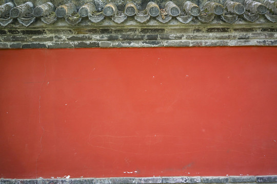 青瓦红墙高清大图