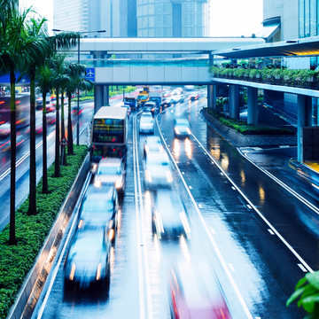 香港街道交通景观