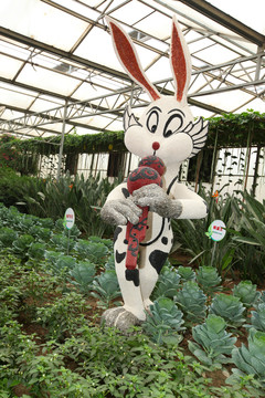 寿光菜博会景观之兔子造型