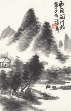 蒲華煙雨發(fā)奮圖