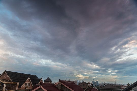 天空黄昏夕阳