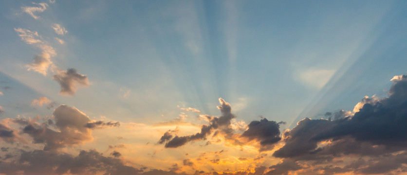 天空黄昏夕阳