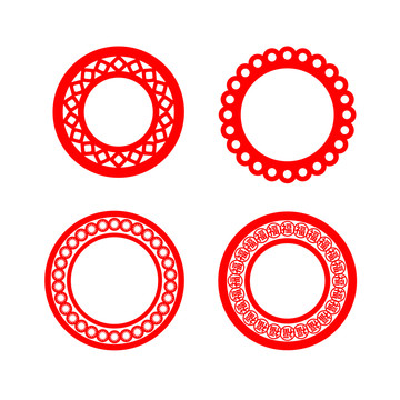中國(guó)風(fēng)圓形邊框