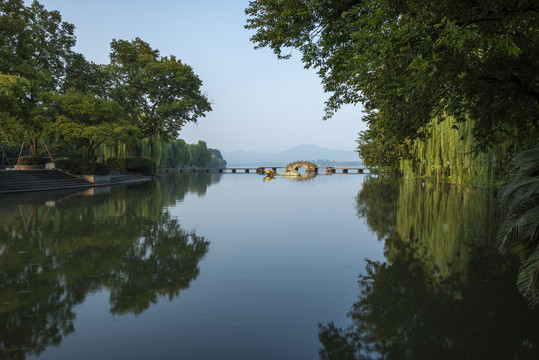 中国浙江杭州西湖风光