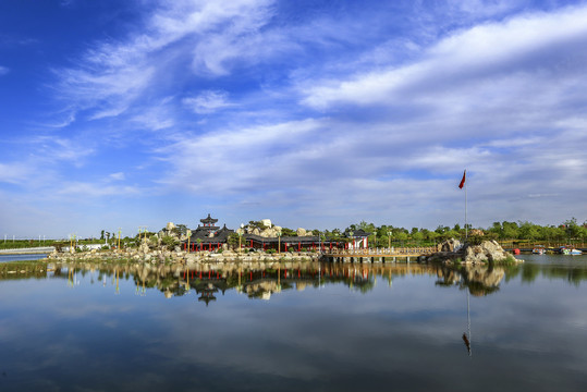 银川傧河景城公园