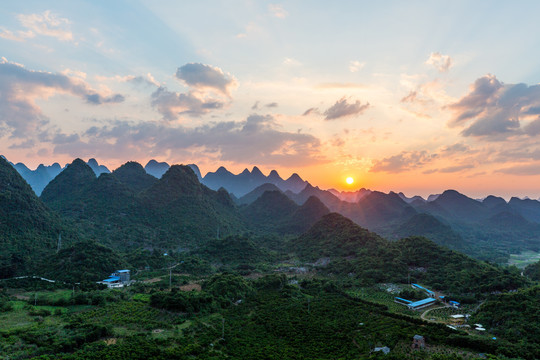 晚霞素材