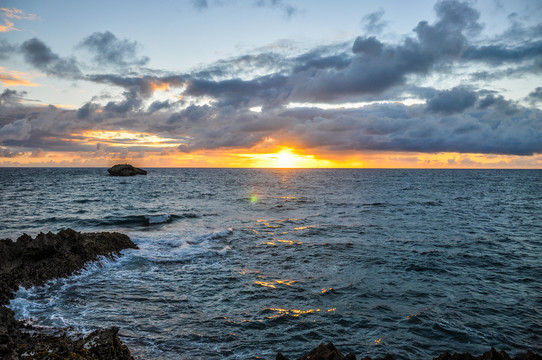 海上夕阳