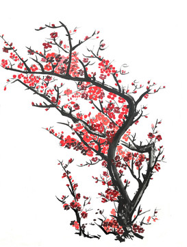 水墨梅花