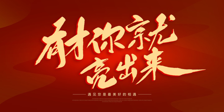 有才你就亮出來