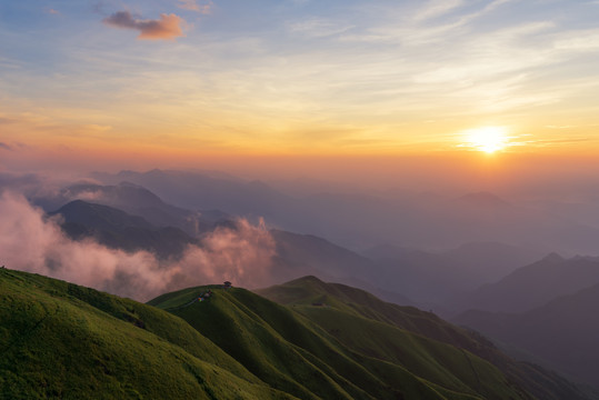 江西萍乡武功山景区风光