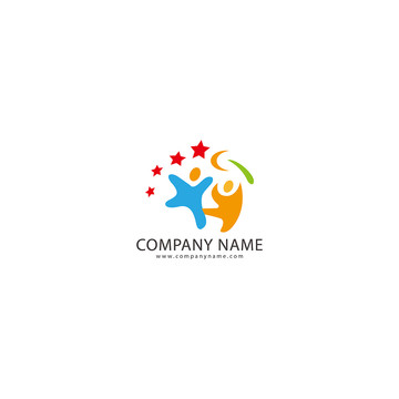 可愛卡通教育培訓(xùn)logo設(shè)計