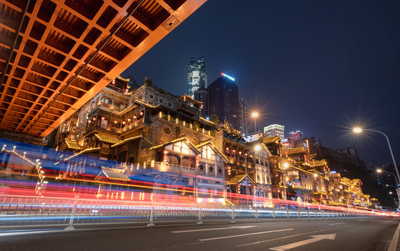 重庆洪崖洞城市夜景